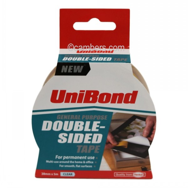 UniBond Double Sided Tape 38mm x 5m Cambers Country Store